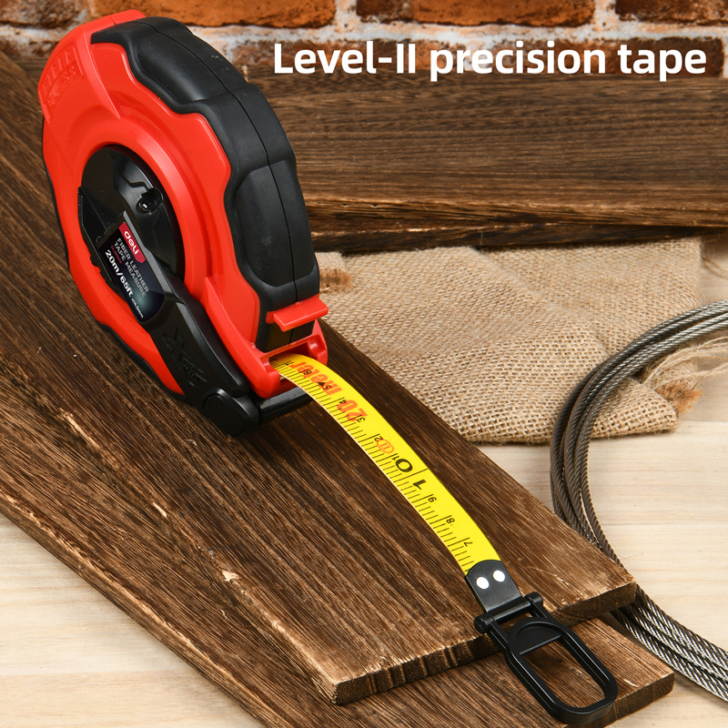 DELI μετροταινία DL9920Y με μηχανισμό αναδίπλωσης, fibreglass ταινία, 20m/65ft x 14.5mm 4 DELI μετροταινία DL9920Y με μηχανισμό αναδίπλωσης, fibreglass ταινία, 20m/65ft x 14.5mm - Image 2