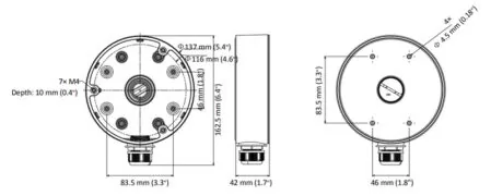 HIKVISION HIWATCH βάση κάμερας DS-1280ZJ-DM21, μεταλλική, λευκή 2