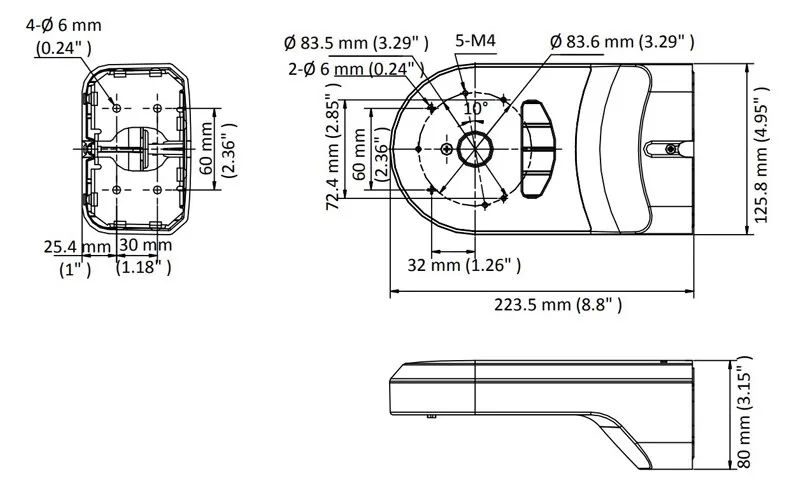 HIKVISION HIWATCH βάση κάμερας DS-1294ZJ-PT, μεταλλική/πλαστική, λευκή 4 HIKVISION HIWATCH βάση κάμερας DS-1294ZJ-PT, μεταλλική/πλαστική, λευκή - Image 2