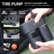 BAYU car kit με εκκινητή μπαταρίας/συμπιεστή αέρος/πιστόλι πλυσίματος/σκουπάκι αυτοκινήτου E-Pro C 5