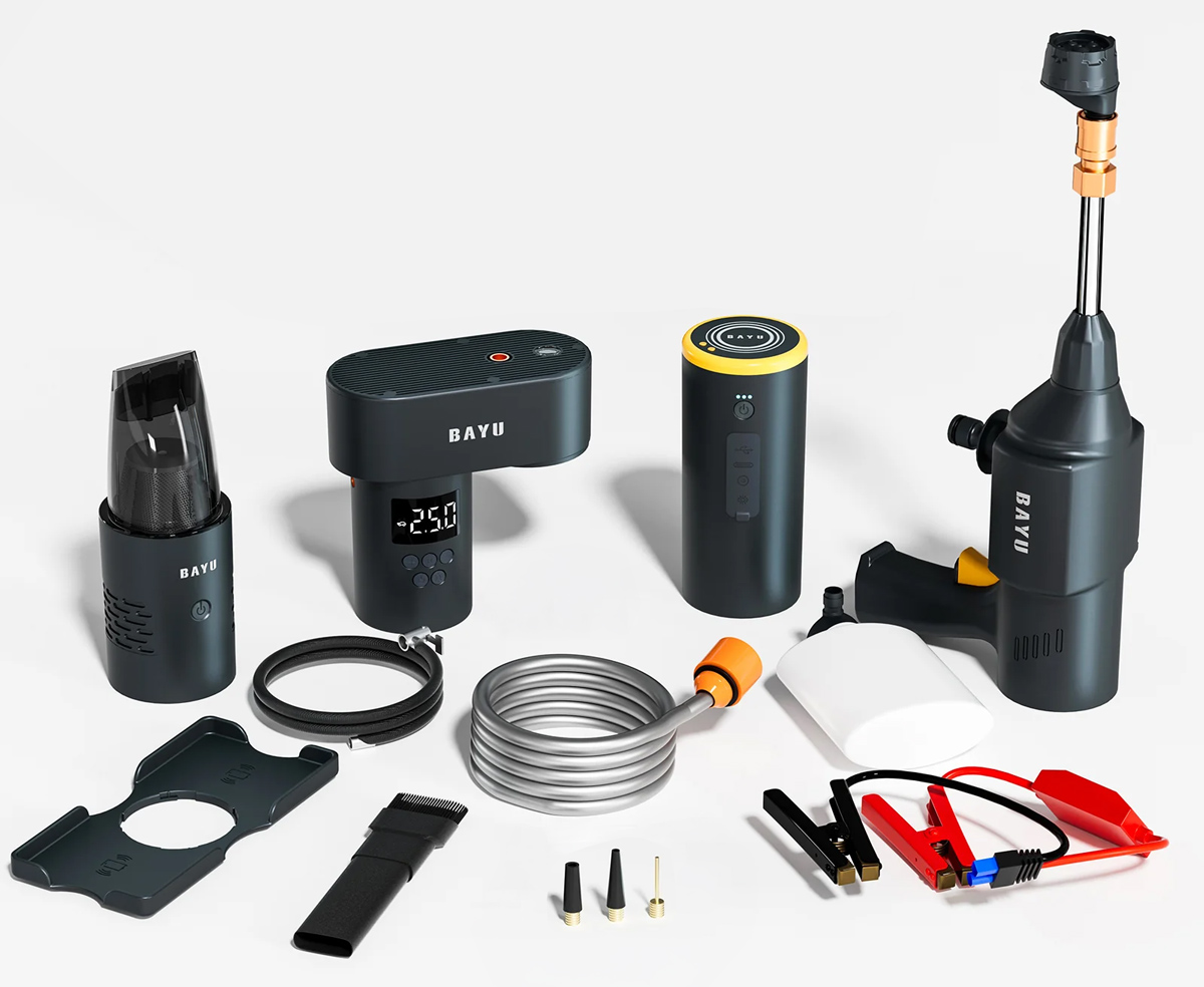 BAYU car kit με εκκινητή μπαταρίας/συμπιεστή αέρος/πιστόλι πλυσίματος/σκουπάκι αυτοκινήτου E-Pro C 10 BAYU car kit με εκκινητή μπαταρίας/συμπιεστή αέρος/πιστόλι πλυσίματος/σκουπάκι αυτοκινήτου E-Pro C - Image 8