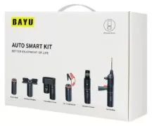 BAYU car kit με εκκινητή μπαταρίας/συμπιεστή αέρος/πιστόλι πλυσίματος/σκουπάκι αυτοκινήτου E-Pro C 10
