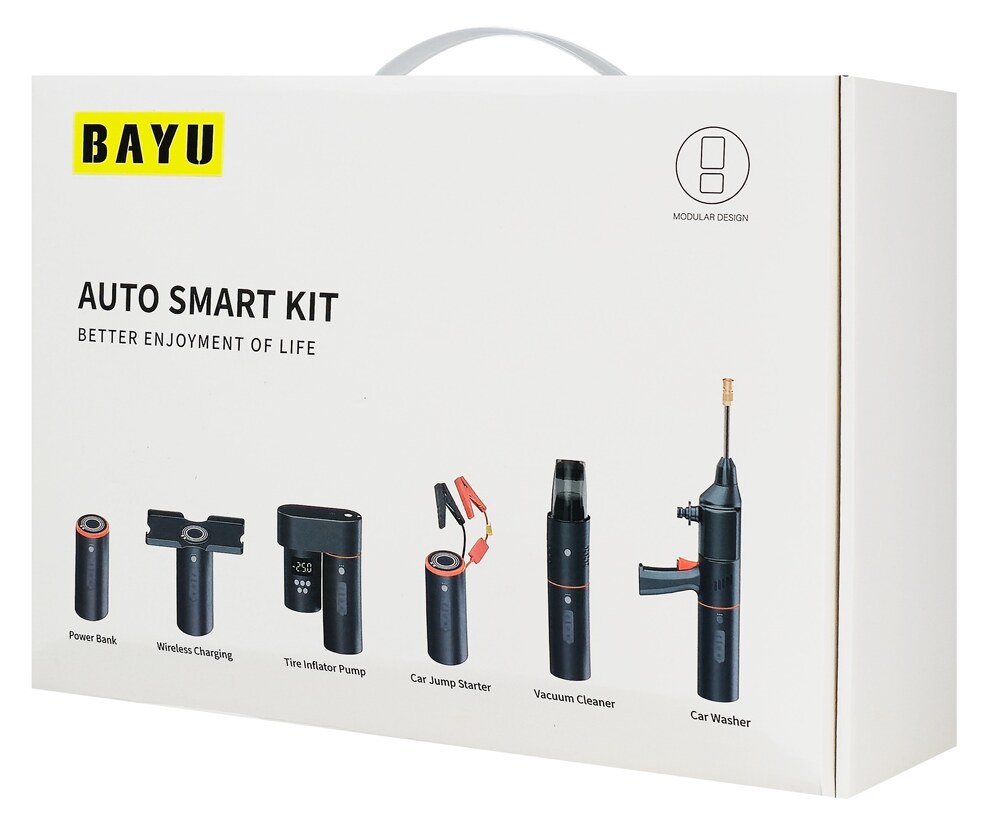 BAYU car kit με εκκινητή μπαταρίας/συμπιεστή αέρος/πιστόλι πλυσίματος/σκουπάκι αυτοκινήτου E-Pro C 12 BAYU car kit με εκκινητή μπαταρίας/συμπιεστή αέρος/πιστόλι πλυσίματος/σκουπάκι αυτοκινήτου E-Pro C - Image 10