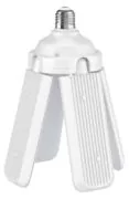 POWERTECH LED λάμπα E27-018, 4x αναδιπλούμενα πτερύγια, 52W, 4000K, E27 2