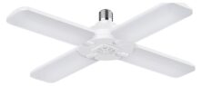 POWERTECH LED λάμπα E27-018, 4x αναδιπλούμενα πτερύγια, 52W, 4000K, E27