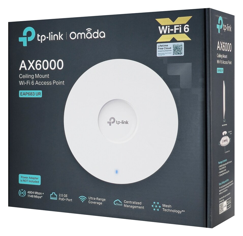 TP-LINK access point EAP683 UR, οροφής, WiFi 6, 6000Mbps AX6000, Mesh, V1.0 6 TP-LINK access point EAP683 UR, οροφής, WiFi 6, 6000Mbps AX6000, Mesh, V1.0 - Image 4