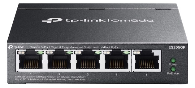TP-LINK easy managed switch ES205GP, 5x Gigabit θύρες, PoE+, V1.0 3 TP-LINK easy managed switch ES205GP, 5x Gigabit θύρες, PoE+, V1.0