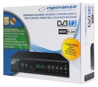 ESPERANZA ψηφιακός δέκτης EV106R, DVB-T2, Full HD, MPEG-4, H.265/HEVC, με PVR 3
