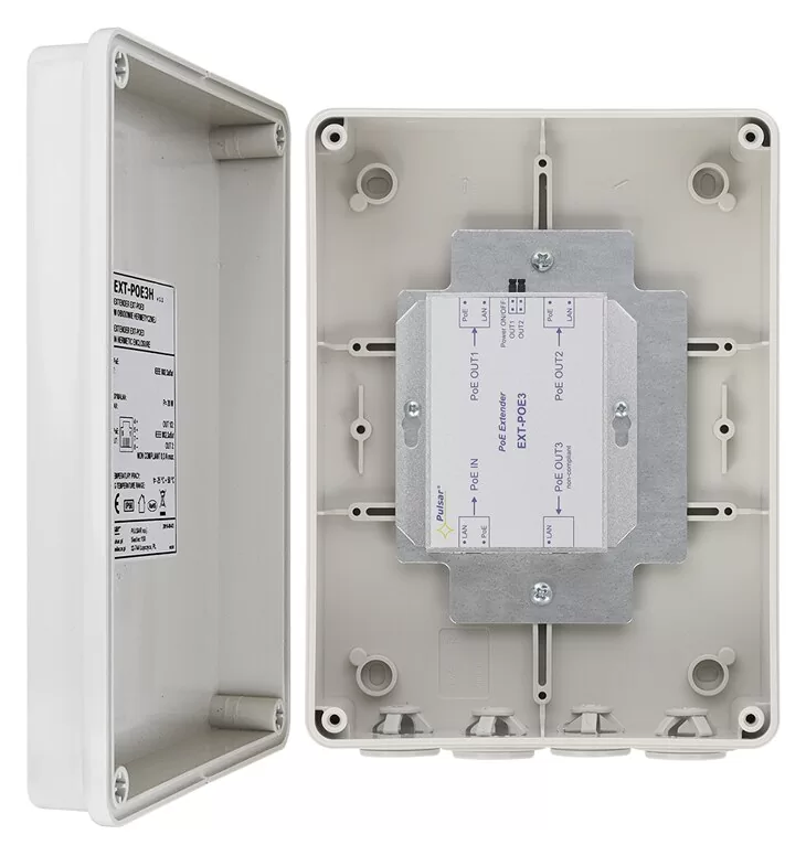 PULSAR extender EXT-POE3H με κυτίο, PoE, IP56 3 PULSAR extender EXT-POE3H με κυτίο, PoE, IP56