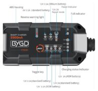 BYGD φορτιστής & συντηρητής μπαταρίας αυτοκινήτου F3500, 6-12V/3.5A 3