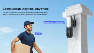 VSTARCAM smart κάμερα FC4 με φωτισμό, dual lens, 3MP, WiFi, SD, PTZ, IP66 13