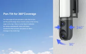 VSTARCAM smart κάμερα FC4 με φωτισμό, dual lens, 3MP, WiFi, SD, PTZ, IP66 15