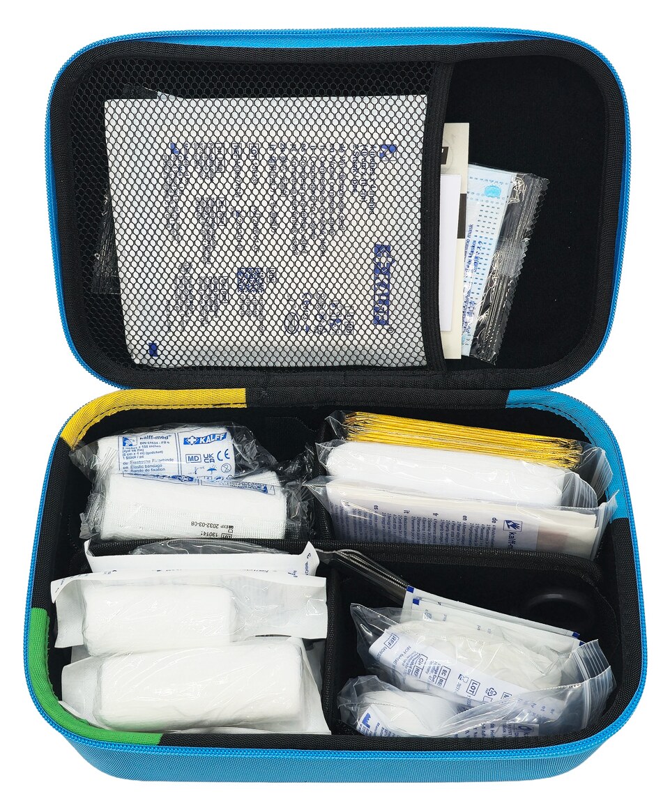 KALFF kit πρώτων βοηθειών για οχήματα FK1793-99, DIN 13164-2022, γαλάζιο 6 KALFF kit πρώτων βοηθειών για οχήματα FK1793-99, DIN 13164-2022, γαλάζιο - Image 4