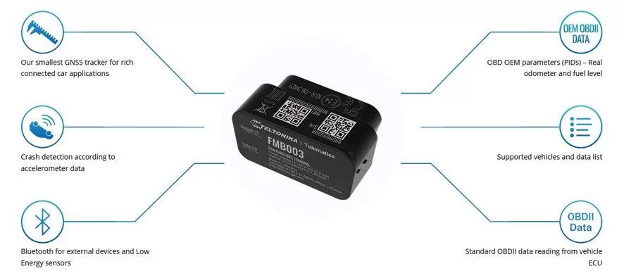 TELTONIKA GPS Tracker αυτοκινήτου FMB00377NJ01, GSM/GPRS/GNSS, Bluetooth 5 TELTONIKA GPS Tracker αυτοκινήτου FMB00377NJ01, GSM/GPRS/GNSS, Bluetooth - Image 3