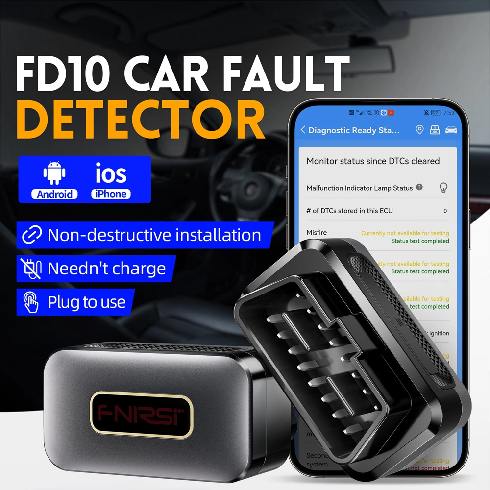 FNIRSI διαγνωστικό αυτοκινήτου OBD II FD10, Bluetooth 6 FNIRSI διαγνωστικό αυτοκινήτου OBD II FD10, Bluetooth - Image 4