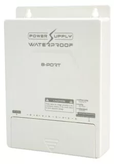 FOLKSAFE τροφοδοτικό συστημάτων CCTV FS-DC120805W, 8 εξόδων, 12V/5A, αδιάβροχο IP65