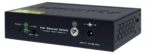 FOLKSAFE PoE Ethernet Switch FS-S1004EP-E, 4 Ports 10/100Mbps 2