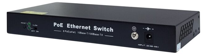 FOLKSAFE PoE Ethernet Switch FS-S1008EP-E, 8 Ports 10/100Mbps 2