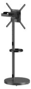 BRATECK βάση τηλεόρασης δαπέδου FS38-44TWE, 32-65", έως 50kg, με 2x ράφια, ροδάκια, μαύρη 2
