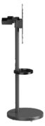BRATECK βάση τηλεόρασης δαπέδου FS38-44TWE, 32-65", έως 50kg, με 2x ράφια, ροδάκια, μαύρη 3