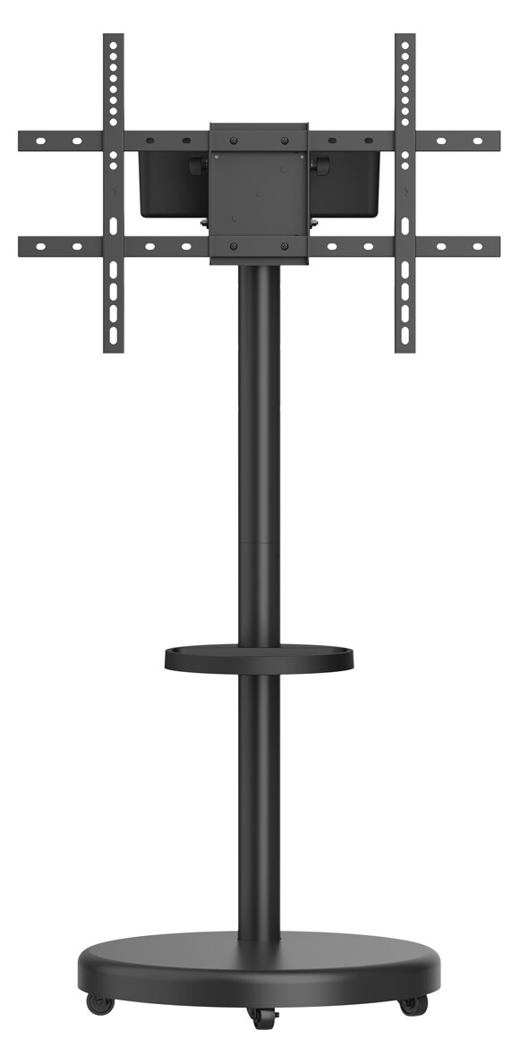 BRATECK βάση τηλεόρασης δαπέδου FS38-46TWE, 37-86", έως 50kg, με ράφι & cable management, ροδάκια, μαύρη 6 BRATECK βάση τηλεόρασης δαπέδου FS38-46TWE, 37-86", έως 50kg, με ράφι & cable management, ροδάκια, μαύρη - Image 4