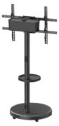BRATECK βάση τηλεόρασης δαπέδου FS38-46TWE, 37-86", έως 50kg, με ράφι & cable management, ροδάκια, μαύρη 12 BRATECK βάση τηλεόρασης δαπέδου FS38-46TWE, 37-86", έως 50kg, με ράφι & cable management, ροδάκια, μαύρη 5