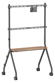 BRATECK βάση τηλεόρασης δαπέδου FS66-46F-01, 37-86", έως 80kg, με ράφι & ροδάκια