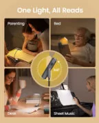 GLOCUSENT LED φακός διαβάσματος GLCSNTA2401, επαναφορτιζόμενος, έως 60lm, γκρι 3