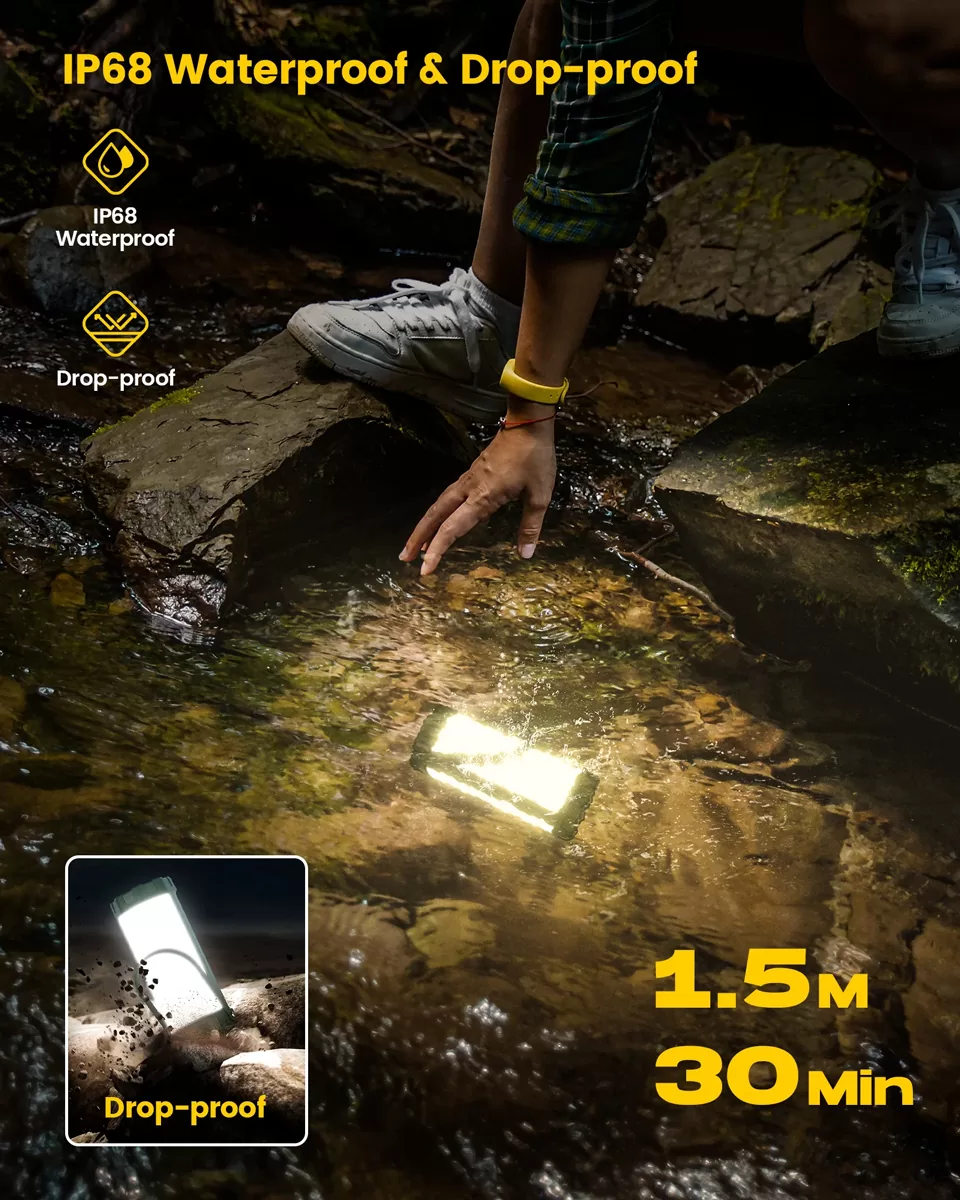 GLOCUSENT LED φανάρι GLCSNTCL001G, επαναφορτιζόμενο, έως 1200lm, IP68, πράσινο 7 GLOCUSENT LED φανάρι GLCSNTCL001G, επαναφορτιζόμενο, έως 1200lm, IP68, πράσινο - Image 5