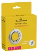 POWERTECH μεταλλικό πλαίσιο spot & ντουί GU10-003, χωνευτό, 81x31.5mm 2