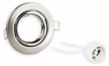 POWERTECH μεταλλικό πλαίσιο spot & ντουί GU10-003, χωνευτό, 81x31.5mm
