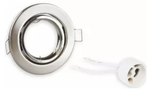 POWERTECH μεταλλικό πλαίσιο spot & ντουί GU10-003, χωνευτό, 81x31.5mm 1
