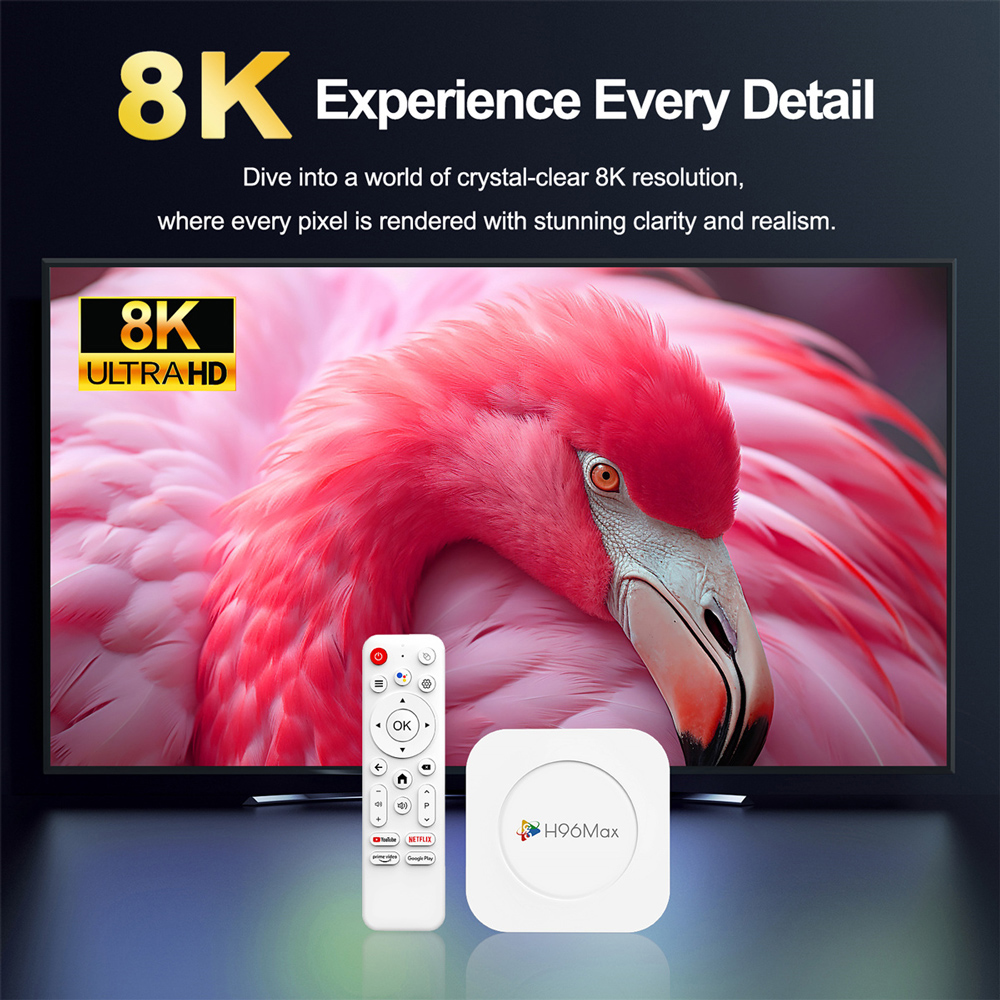 H96 MAX TV Box M1 Plus, 8K, 4/32GB, WiFi 6, Bluetooth, Android 14 5 H96 MAX TV Box M1 Plus, 8K, 4/32GB, WiFi 6, Bluetooth, Android 14 - Image 3