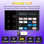 H96 MAX TV Box M2 Plus, 8K, 4/32GB, WiFi 6, Bluetooth, Android 14 3