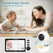 HELLOBABY ενδοεπικοινωνία μωρού HB6084L με κάμερα & οθόνη 5.5", 720p, PTZ 2