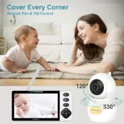 HELLOBABY ενδοεπικοινωνία μωρού HB6084L με κάμερα & οθόνη 5.5", 720p, PTZ 2