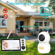 HELLOBABY ενδοεπικοινωνία μωρού HB6084L με κάμερα & οθόνη 5.5", 720p, PTZ 3