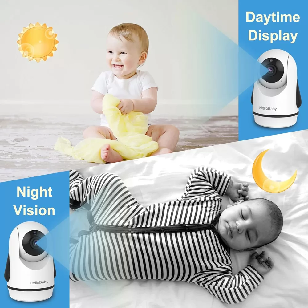 HELLOBABY ενδοεπικοινωνία μωρού HB6364 με κάμερα & οθόνη 6", 720p, PTZ 5 HELLOBABY ενδοεπικοινωνία μωρού HB6364 με κάμερα & οθόνη 6", 720p, PTZ - Image 3