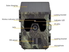SUNTEK smart ηλιακή κάμερα κυνηγού HC-600PRO, PIR, 4G, 30MP/2K, SD, IP65 6