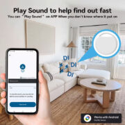 HAVEDEER smart tag ACCUTAG για Android συσκευές, Bluetooth tracker, λευκό 2