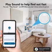 HAVEDEER smart tag ACCUTAG για Android συσκευές, Bluetooth tracker, λευκό 2