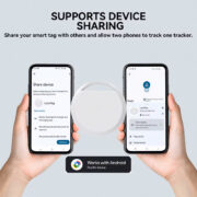 HAVEDEER smart tag ACCUTAG για Android συσκευές, Bluetooth tracker, λευκό 4
