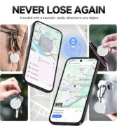 MILI smart tag MiTag Duo για iOS & Android συσκευές, Bluetooth tracker, λευκό 2