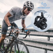 MILI κουδούνι ποδηλάτου με smart tag MiTag Duo, iOS & Android, Bluetooth tracker, μαύρο/λευκό 3