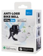 MILI κουδούνι ποδηλάτου με smart tag MiTag Duo, iOS & Android, Bluetooth tracker, μαύρο/λευκό 6