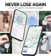 MILI smart tag MiTag Duo για iOS & Android συσκευές, Bluetooth tracker, μαύρο 2