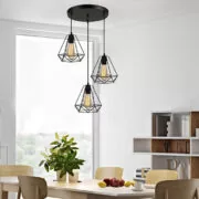 POWERTECH τρίφωτο φωτιστικό οροφής HLL-0004, E27, Φ20, μεταλλικό, μαύρο 6 POWERTECH τρίφωτο φωτιστικό οροφής HLL-0004, E27, Φ20, μεταλλικό, μαύρο 2