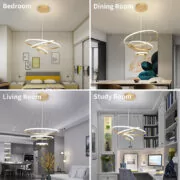 POWERTECH LED φωτιστικό οροφής HLL-0078, 44W, 4000K, 60x60cm, χρυσό 3