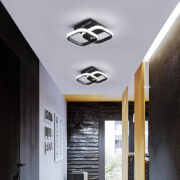 POWERTECH LED φωτιστικό οροφής HLL-0079, 20W, 4000K, 24x20cm, μαύρο 3
