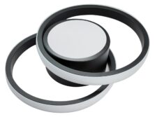 POWERTECH LED φωτιστικό οροφής HLL-0085, 32W, 4000K, 27x21cm, μαύρο